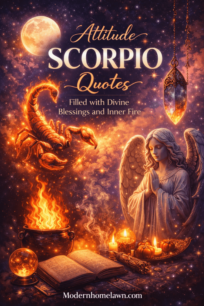 Attitude Scorpio Quotes Filled with Divine Blessings and Inner Fire