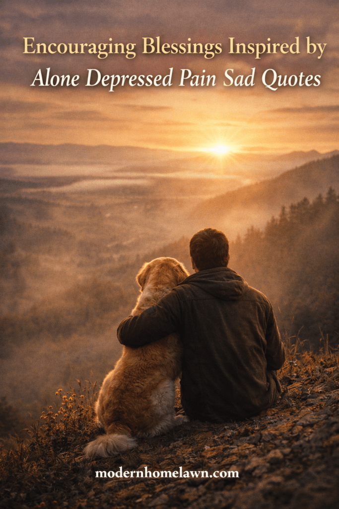 Encouraging Blessings Inspired by Alone Depressed Pain Sad Quotes