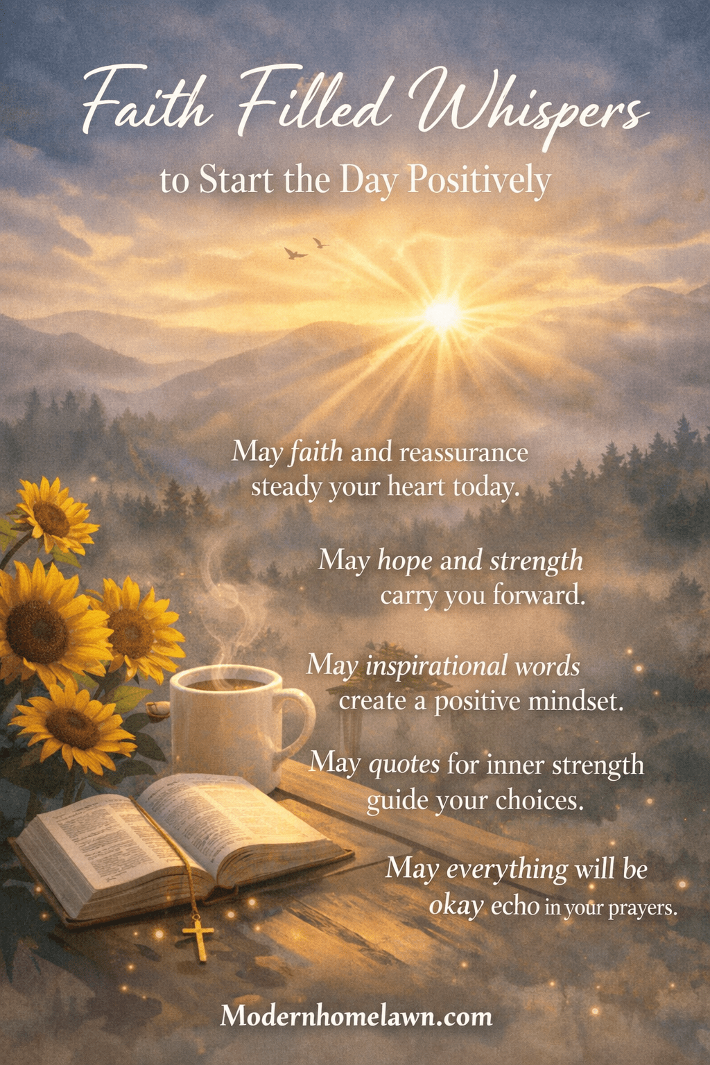 Faith Filled Whispers to Start the Day Positively