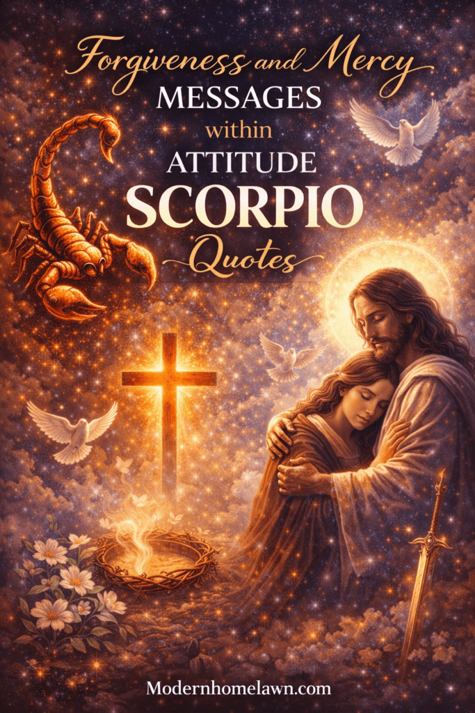 Forgiveness and Mercy Messages within Attitude Scorpio Quotes