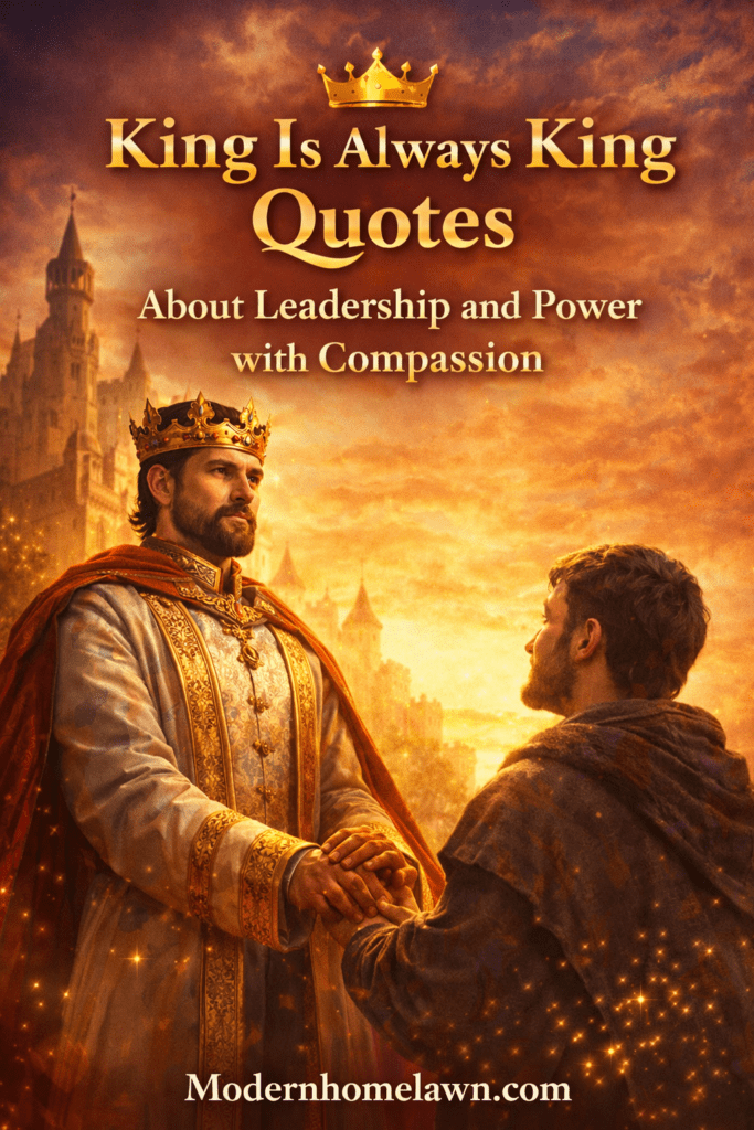 King Is Always King Quotes About Leadership and Power with Compassion