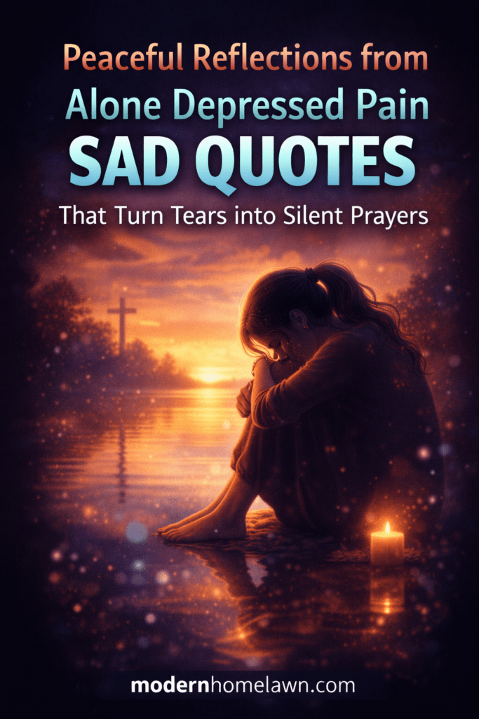 Peaceful Reflections from Alone Depressed Pain Sad Quotes