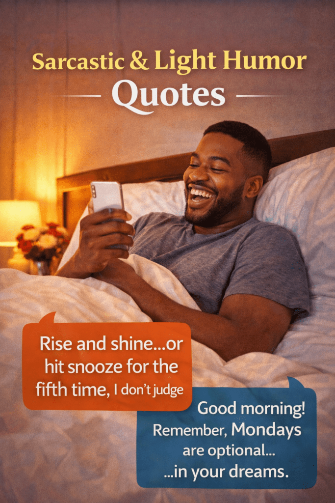 Sarcastic & Light Humor Quotes