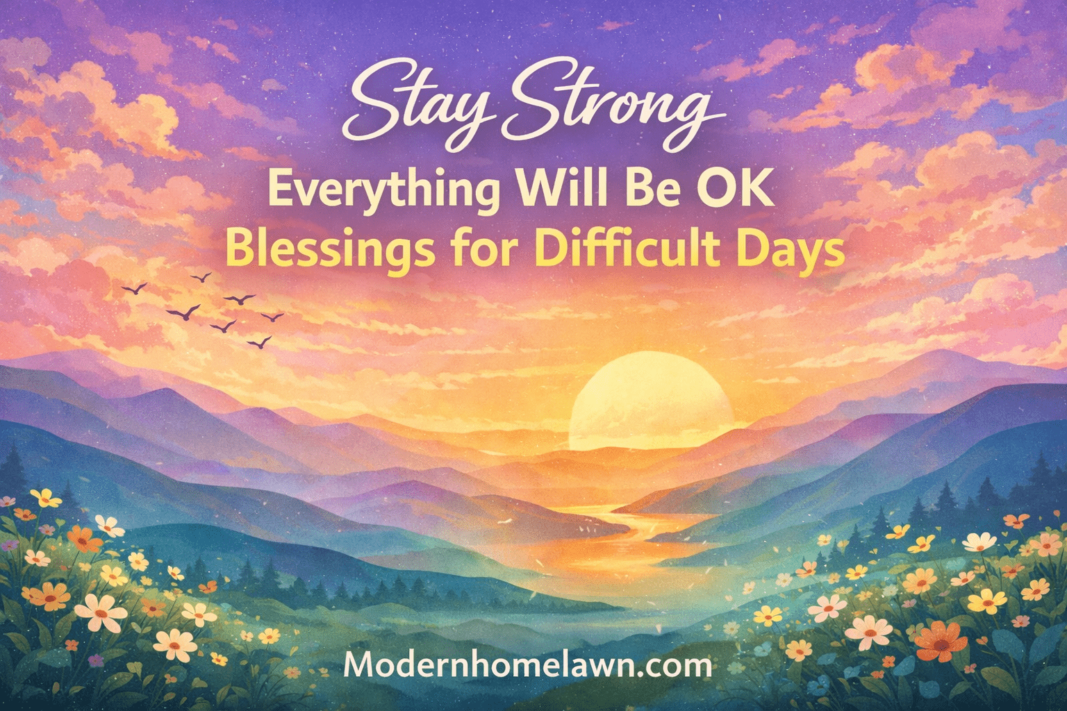 Stay Strong Everything Will Be OK Blessings for Difficult Days