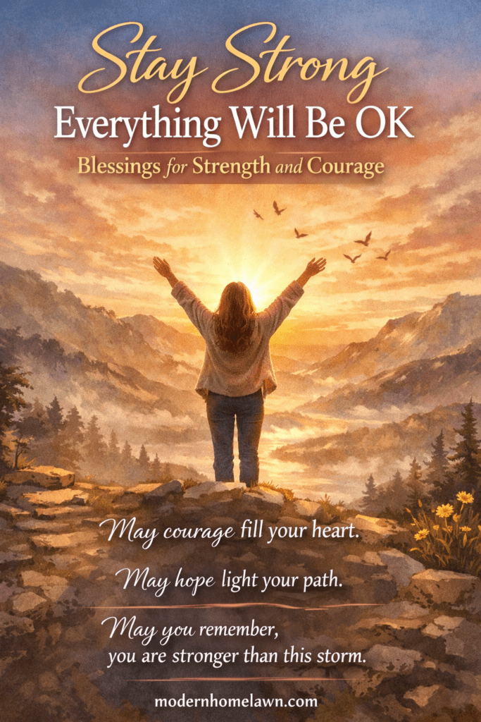 Stay Strong Everything Will Be OK Blessings for Strength and Courage