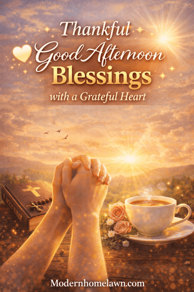 Thankful Good Afternoon Blessings with a Grateful Heart