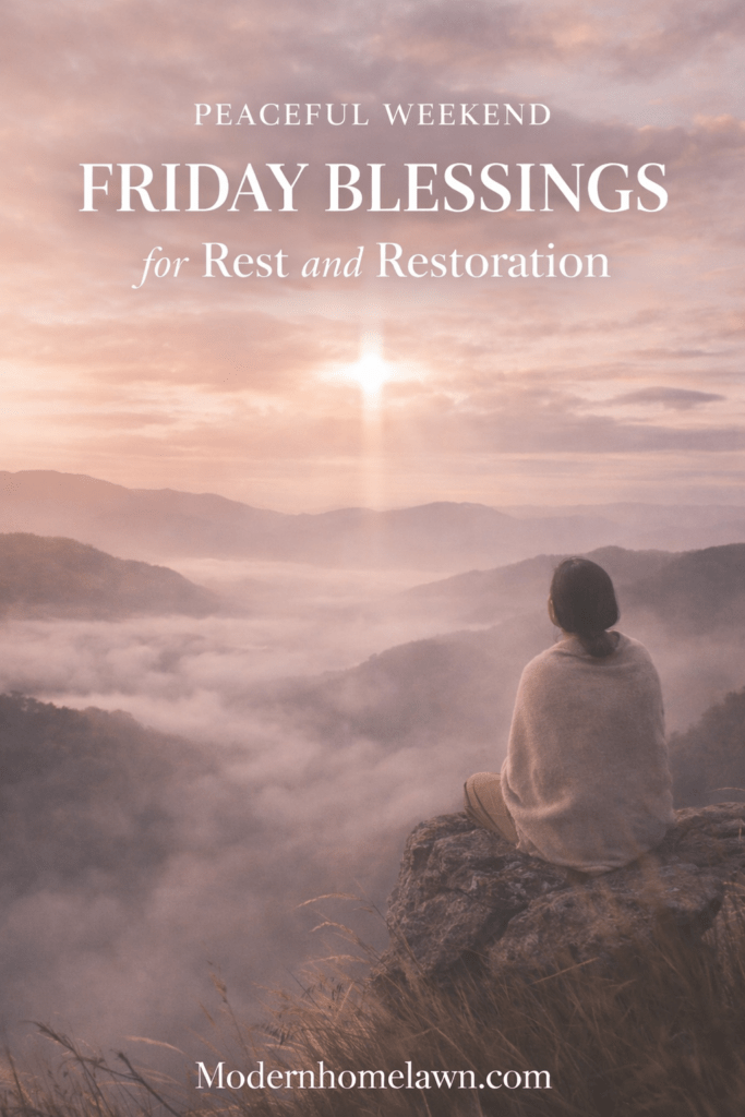 Peaceful Weekend Friday Blessings for Rest and Restoration