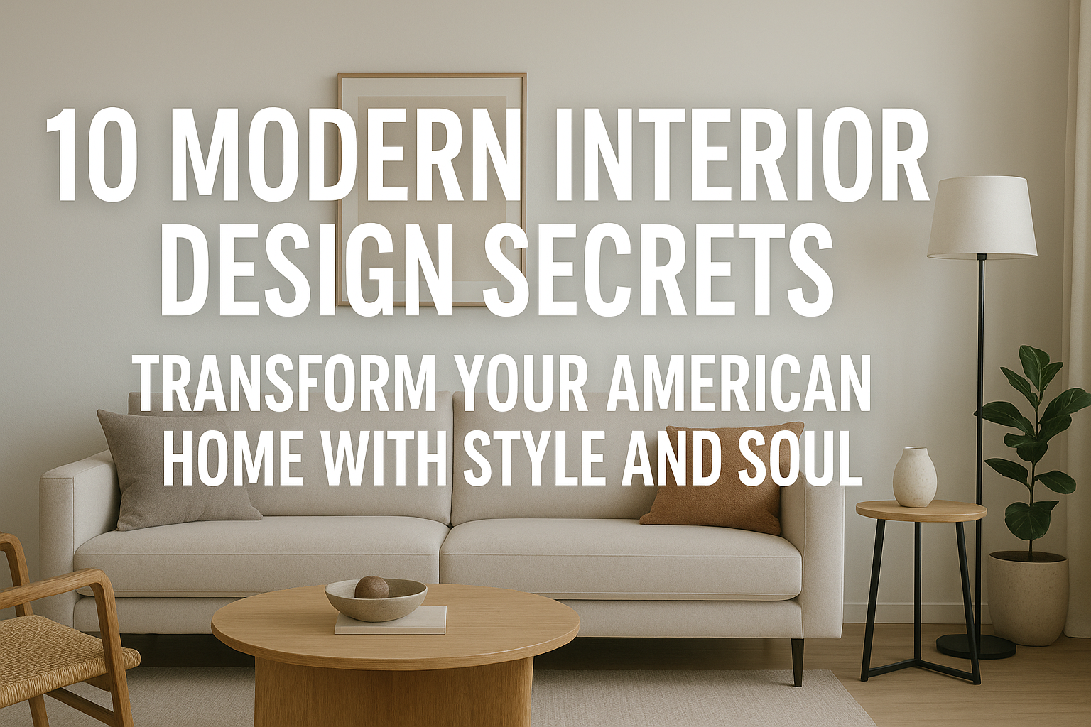 10 Modern Interior Design Secrets Transform Your American Home with Style and Soul
