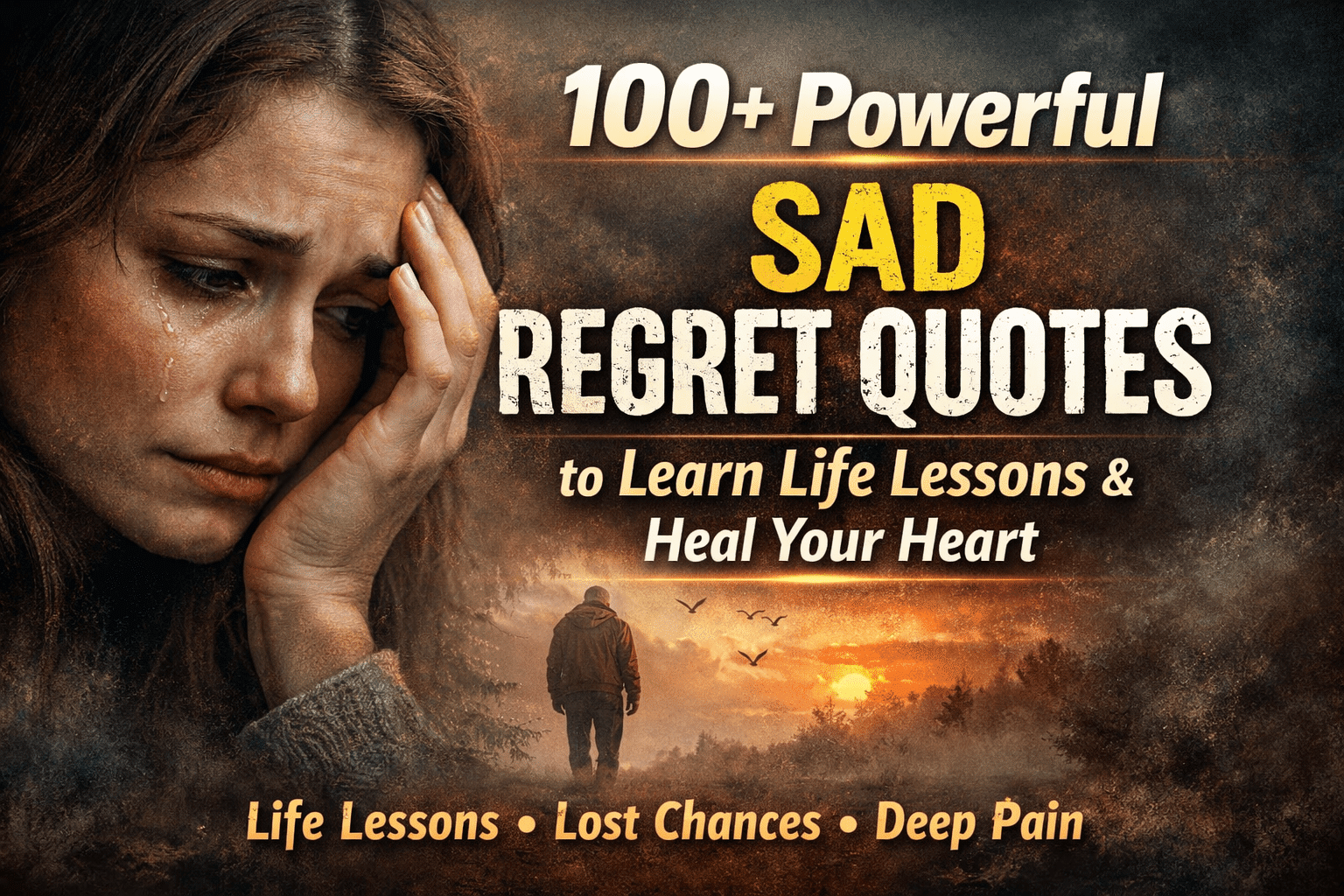 100+ Powerful Sad Regret Quotes to Learn Life Lessons & Heal Your Heart