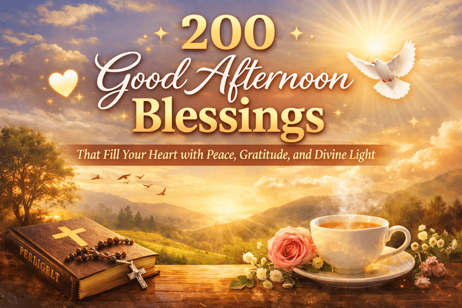 200 Good Afternoon Blessings That Fill Your Heart with Peace, Gratitude, and Divine Light