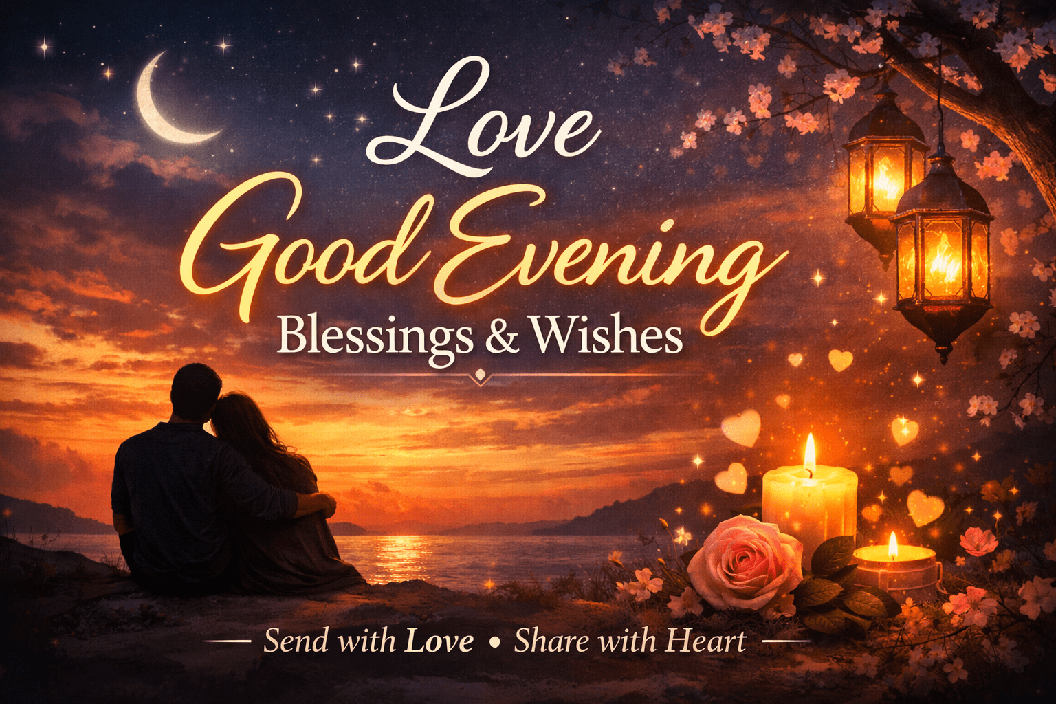 200+ Heart-Touching Good Evening Messages for My Love